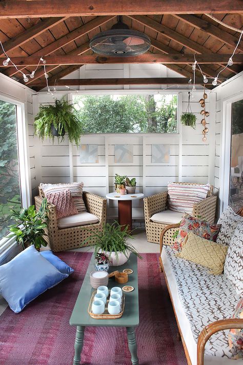 Screened Porch Ideas, Screened Porch Decorating, Traditional Porch, Screened Porch Designs, Balkon Decor, Screened Porches, Building A Porch, Sunroom Designs, Sunroom Ideas