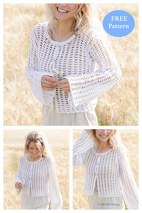 6 Lace Cardigan Crochet Patterns – FREE Cardigan Crochet Patterns Free, Crochet Patterns Sweater, Sweater Crochet Pattern Free, Lace Cardigan Crochet, Lace Sweater Crochet, Crochet Lace Sweater, Lace Crochet Patterns, Lace Sweater Pattern, Lace Cardigan Pattern