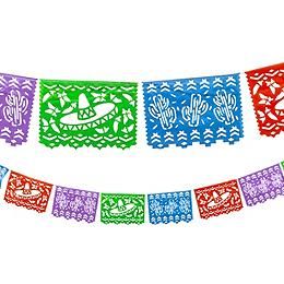 Mexican Fiesta Party Decorations | Oriental Trading Company Decorating A Blank Wall, Taco Party Decorations, Mexican Fiesta Party Decorations, Mexico Wallpaper, Flower Banner, 30th Birthday Themes, Papel Picado Banner, Mexican Fiesta Party, Puppy Birthday Parties