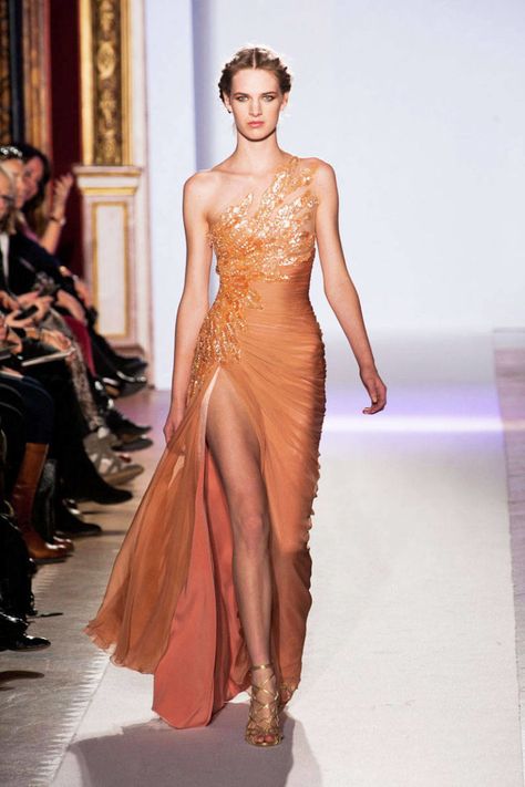 Zuhair Murad Haute Couture, Mode Glamour, Orange Dresses, Collection Couture, Fashion Gowns, فستان سهرة, Couture Runway, Gowns Of Elegance, Zuhair Murad