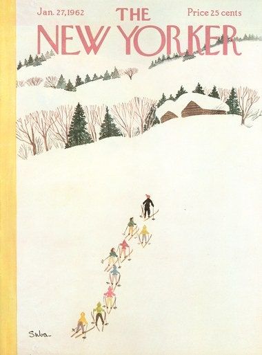 The New Yorker January, New Yorker January, The New Yorker Magazine, Academic Drawing, New Yorker Magazine, New Yorker Covers, Christmas Cover, January 27, Old Magazines