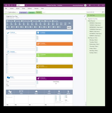 Free One Note Templates, One Note Templates For Work, Onenote Notes Aesthetic, Onenote Planner Templates Free, One Note Templates, Microsoft Onenote Templates, Onenote Calendar, One Note Tips, Planners Templates