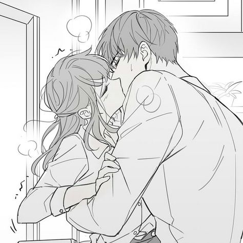 Kissing Drawing, Me And Who, Arte Indie, Manga Couple, Romantic Anime Couples, 캐릭터 드로잉, Romantic Manga, Cute Couple Art, Anime Love Couple