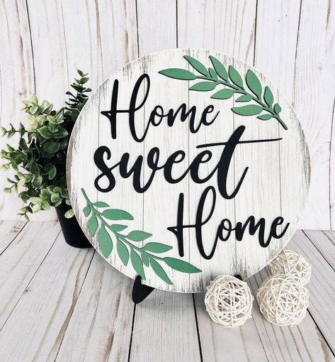 This wooden sign DIY kit makes a fun spring project. Home Sweet Home Sign, Wooden Signs Diy, Party Picks, Spring Projects, No Place Like Home, Home Sign, Diy Signs, Housewarming Gifts, Craft Sale