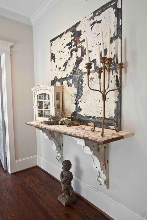 Cool Corbel Shelf Ideas + Installation Guide | Artisan Crafted Iron Furnishings and Decor Blog Corbel Shelf, Antique Architectural Salvage, Decor Ikea, Farmhouse Decoration, Architectural Antiques, French Country House, Antique Farmhouse, Cool Ideas, French Country Style