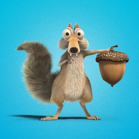 Ice Age Squirrel, Lion Movie, Blue Sky Studios, Art Gallery Wallpaper, Favorite Cartoon Character, Funny Illustration, Ice Age, Drawing Images, Character Sketch