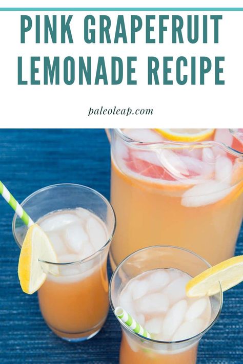 Grapefruit Lemonade Recipe, Grapefruit Juice Recipe, Grapefruit Lemonade, Grapefruit Vodka, Grapefruit Recipes, Virgin Cocktails, Citrus Recipes, Summertime Drinks, Lemonade Drinks