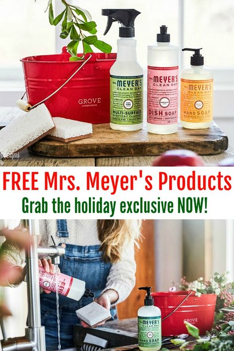 Hard to contain my excitement for this one!! Run over and gran this #FREE SET of Mrs. Meyer's products (INCLUDES THE CADDY)!!  Limited time only, limited edition holiday scents (peppermint, iowa pine, orange close).  All smell AMAZING! https://www.mamacheaps.com/2018/11/holiday-exclusive-free-mrs-meyers-products-from-grove-collaborative.html Mrs Meyers, Grove Collaborative, Fall Party Themes, Housekeeping Tips, Orange Clove, Fall Snacks, Fall Fest, Holiday Scents, Smell Amazing