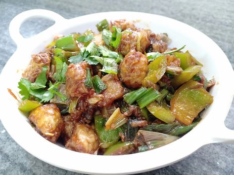 Chilli Mushroom Recipe, Dry Manchurian, Mushroom Manchurian, Chilli Mushroom, Okra Fries, Indo Chinese Recipes, Manchurian Recipe, Mushroom Recipe, Chinese Recipe