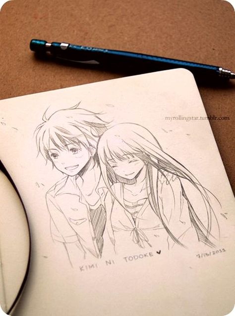 40 Amazing Anime Drawings And Manga Faces - Bored Art Two Anime Characters, Art Manga, Poses References, Couple Drawings, Drawing Tutorials, Art Anime, Anime Sketch, Manga Illustration, A Drawing