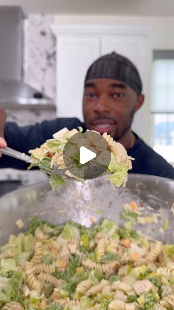 Daven Gates aka OneStopChop on Instagram: "Blackened Chicken Caesar Salad. Light and flavorful, very easy to make. Don’t mess this one up lol.  . . . . #pastasalad #blackened #cajun #chicken #summer #onestopchop" Chicken Ceaser Pasta Salads, Caesar Pasta Salad Recipes, Blackened Cajun Chicken, Chicken Ceaser, Daven Gates, Caesar Pasta, Salad Recipes Lunch, Chicken Caesar Pasta Salad, Homemade Sloppy Joes