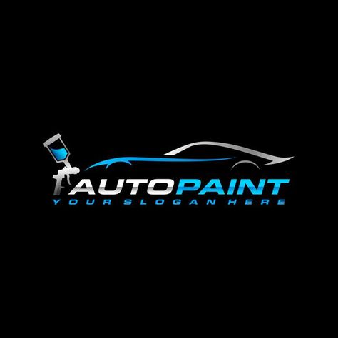 Logo Auto Service, Pixel Logo, Speed Logo, Paint Logo, Car Spray Paint, Automotive Detailing, Car Logo Design, Automotive Logo Design, Painting Logo