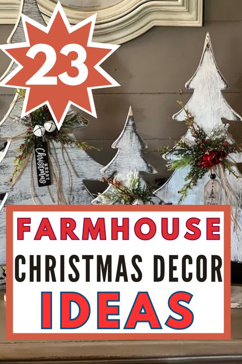 Are you looking for cozy or simple Farmhouse Christmas decor ideas? these Christmas decor ideas for living rooms, outdoors, bedrooms are what you need. These Chrismas decor DIYs and chrismtas decor ideas for bedrooms ,come in white, boho, farmohouse, handmade, and simple. Don't miss some othe the best Christmas decor ideas White Farmhouse Christmas Decor Exterior, Dollar Tree Farmhouse Christmas Diy, Christmas Decor Ideas For Bedroom Farmhouse, Farmhouse Christmas Wreath Ideas, Farmhouse Christmas Crafts Diy, Farmhouse Christmas Decorating Ideas, Rustic Christmas Decorating Ideas, Country Christmas Decorations Diy, Christmas Farmhouse Decor Ideas