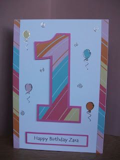 Old Birthday Cards, First Birthday Cards, Homemade Birthday Cards, 1st Birthday Cards, Old Cards, Girl Birthday Cards, Bday Cards, Creating Cards