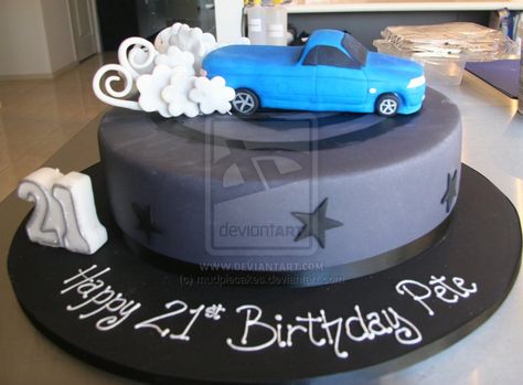 Burnout Cake 18th Birthday Cake For Guys, 21st Birthday Cake For Guys, Holden Ute, Tire Cake, Cake For Boyfriend, Cars Birthday Cake, 21st Cake, Truck Cakes, Birthday Cake For Him