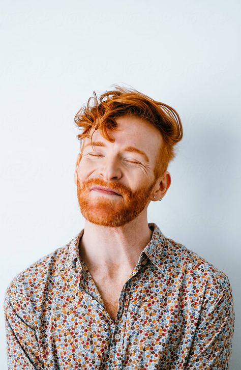 One Color Outfit, Human Portrait, Men Portrait, Taco Mix, Redhead Men, Key Visual, Male Portrait, Shades Of White, People Photography