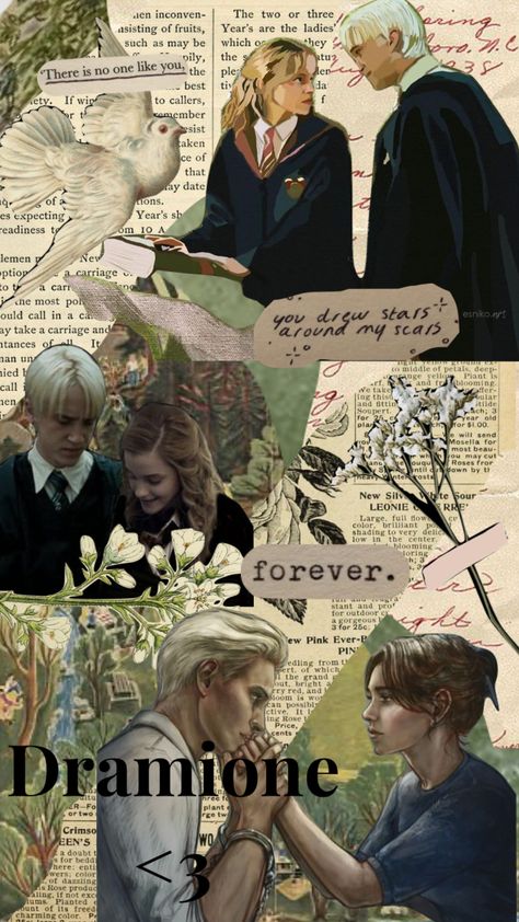 #dracomalfoy #dracoaesthetic #dramione #harrypotter Lee Jordan Harry Potter, Fiction Couples, Harry Hermione Ron, Harry Potter Ron And Hermione, Weasley Harry Potter, Ron Weasley Hermione Granger, Harry Potter Poster, Potter Aesthetic, Harry Potter Images