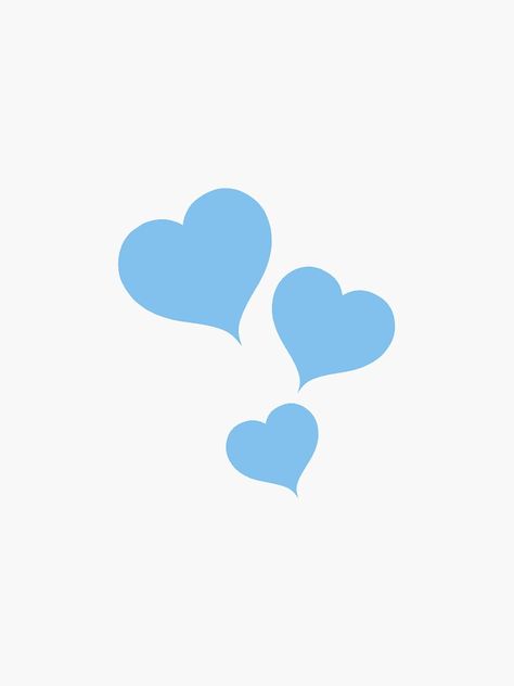 "blue hearts" Sticker by harry5211 | Redbubble Blue Love Heart Wallpaper, Blue Heart Icon, Blue Heart Aesthetic, Love Blue Heart, Blue Heart Wallpaper, Love Heart Emoji, Tea Cup Art, Photo Bleu, Baby Blue Wallpaper