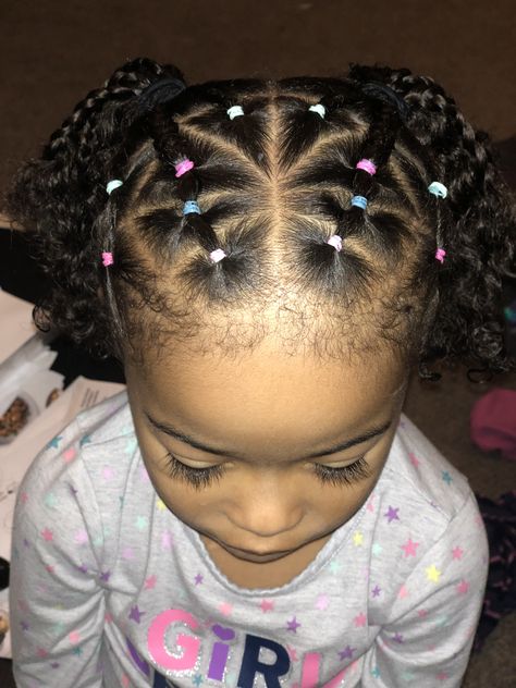 Rubber Band Hairstyles Natural Hair Kids, Baby Hairstyle, Black Baby Girl Hairstyles, Baby Girl Hairstyles Curly, Cute Toddler Hairstyles, Black Hair Updo Hairstyles, Lil Girl Hairstyles, Kids Curly Hairstyles