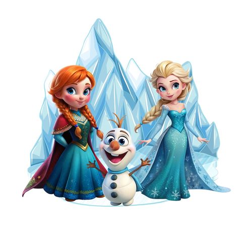 Frozen Cartoon Characters, Elsa And Anna Cartoon, Elsa Cartoon, Frozen Clipart, Frozen Png, Frozen Design, Frozen Cartoon, Cute Frozen, Frozen Birthday Theme