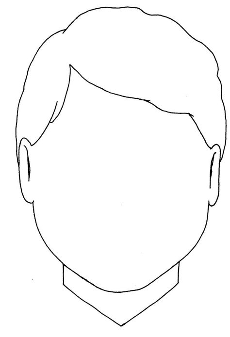 Blank Coloring Pages for Boys Face Coloring, Blank Face, Blank Coloring Pages, Face Outline, Face Template, 얼굴 그리기, Coloring Pages For Boys, Boy Face, Face Sketch