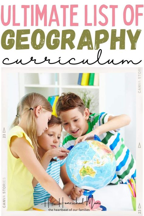 As homeschool moms, we wear many hats, and one of them is that of a geography teacher. Teaching geography to our children is a crucial part of their education. Helping our kids understand the world around them fosters curiosity, empathy, and appreciation for different cultures and environments. Check out this ultimate list of geography curriculum options! Homeschool World Geography, How To Teach Geography, World History Curriculum Homeschool, Teaching Wonders Curriculum, Homeschool Geography Curriculum, Elementary Us Geography, Geography Teacher, Us Geography, Christian Homeschool