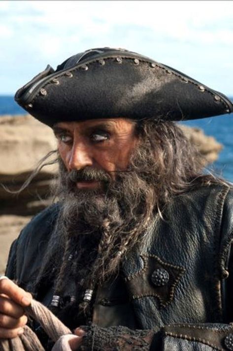 50 Best Hollywood Beards 11 Pirate Beard, Ian Mcshane, Black Beard Pirate, James Purefoy, Uk Actors, On Stranger Tides, Black Beards, Pirate Life, Marvel Thor