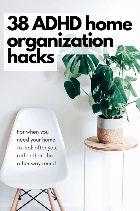 38 ADHD Home Organization Ideas, Tips, Systems & Hacks Uppfostra Barn, Simplify Your Home, Home Organization Hacks, Mental And Emotional Health, Home Hacks, Emotional Health, Organization Hacks, Clean House, Declutter