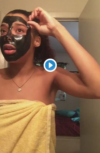 This face-mask video is going viral — & we have a lot of questions. Mask Video, Beauty Routine Planner, Beauty Hacks Eyelashes, Winter Beauty Tips, Charcoal Peel Off Mask, Natural Beauty Routine, Blackhead Mask, Tumeric Face Mask, Face Mask Recipe