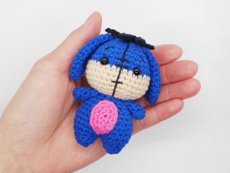 Eeyore Crochet, Crochet Eeyore, Amigurumi Keychain, Animal Crochet, Crochet Pattern Amigurumi, Magic Circle, Toy Doll, Yarn Sizes, Crochet Patterns Amigurumi