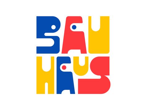 Much like the Google logo, this definitely represents an the period of the early 20th century art. The only difference is that this one has inconsistent shapes and forms. Bauhaus Font, Bauhaus Logo, Bauhaus Poster, Bauhaus Design, Typography Letters, Kids Logo, Typography Inspiration, 로고 디자인, Logo Inspiration