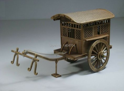 Han Dynasty Architecture, Balsa Wood Models, Ancient Chinese Architecture, Toy Wagon, China Architecture, Ancient Technology, Model Building Kits, Han Dynasty, Chinese Ancient