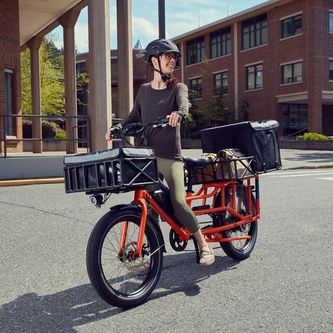 The RadWagon Electric Cargo Bike Is Back! New Design Features Improved Stability & More Torque | CleanTechnica Bike Cart, Ebike Electric Bicycle, Electric Cargo Bike, Velo Cargo, Tricycle Bike, Gear Reduction, Power Bike, System Design, I Want To Ride My Bicycle