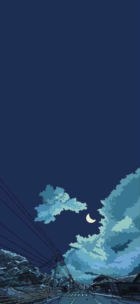 Chill Blue Aesthetic, Long Wallpaper Aesthetic, Blue Pixel Wallpaper, Blue Phone Wallpapers, Poems Wallpaper, Japan Graphic Design, Japanese Wallpaper Iphone, Deer Drawing, Ninja Art