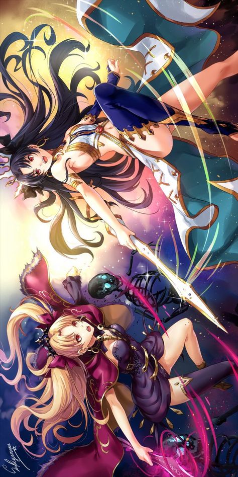 Ishtar X Ereshkigal, Ishtar Fate Grand Order Wallpaper, Ishtar And Ereshkigal, Fate Ereshkigal, Fate Ishtar, Ishtar Ereshkigal, Fate Grand Order Ishtar, Ishtar Fate Grand Order, Ereshkigal Fate