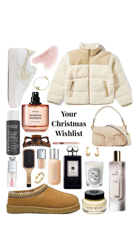 That Girl Christmas List🌙🤍 #aesthetics #wishlist #thatgirlwishlist #giftguide Aesthetic Christmas Wishlist, Christmas Wishlist Aesthetic, Girl Christmas List, Wishlist Aesthetic, Christmas Wishlist Ideas, 100 Aesthetic, Wishlist Ideas, Teen Christmas Gifts, Preppy Christmas