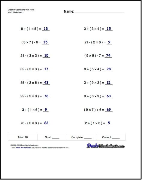 If you are looking for order of operations worksheets that test your PEMDAS acumen, these math worksheets are a good start -   #math #worksheets #free Bodmas Worksheets With Answers, Grade 6 Math Worksheets With Answers, Pemdas Math, Math Worksheets 6th Grade, Order Of Operations Worksheet, 10th Grade Math Worksheets, Basic Algebra Worksheets, Pemdas Worksheets, Algebra Equations Worksheets