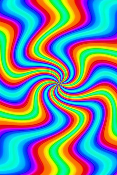 Colorful illusion Rainbow Optical Illusion, Optical Illusions Art Colorful, Colorful Illusion, Color Illusions, Trippy Backgrounds, Optical Illusion Wallpaper, Trippy Designs, Trippy Visuals, Visual Illusion