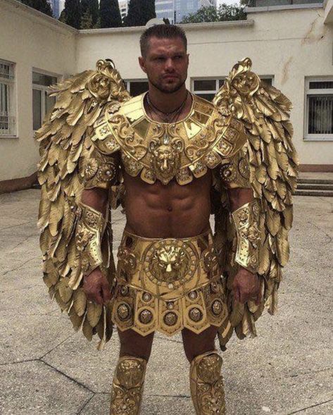 Gods Of Egypt, Male Cosplay, Fantasy Costumes, Carnival Costumes, Fantasy Fashion, An Angel, Mens Costumes, Mode Inspiration, Costume Design