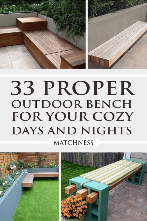 Patio Benches Seating, Diy Patio Bench, Yard Benches, Outside Benches, Garden Bench Plans, Garden Bench Seating, Outdoor Bench Seating, Wood Bench Outdoor, Diy Outdoor Seating