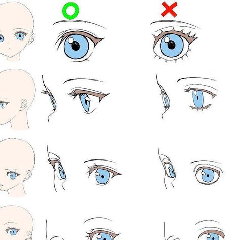 Half Closed Eyes Drawing Reference, Half Closed Eyes Drawing, Eyes Angles Drawing, Eyes From Different Angles, Closed Eye Drawing, Procreate Free Brushes, How To Draw Eyes, How To Draw Anime Eyes, Cute Eyes Drawing