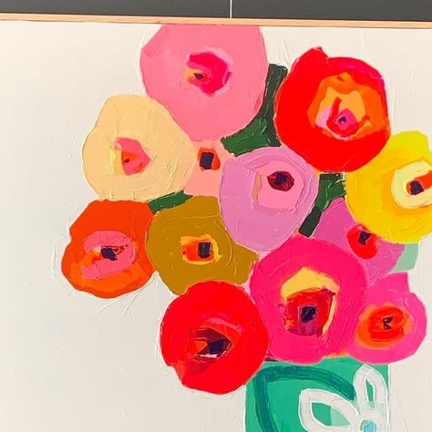 Anna Blatman Studio on Instagram: "Happy Sunday .Florals forever . I haven’t signed this one yet . Still deciding if I sign on the left or right . Big decision . #artwork #playingwithcolour #styling #canvas #flowers #annablatman" Anna Blatman Flowers, Anna Blatman Art, Anna Blatman, Canvas Flowers, Left Or Right, Abstract Flowers, Happy Sunday, Card Ideas, Batman