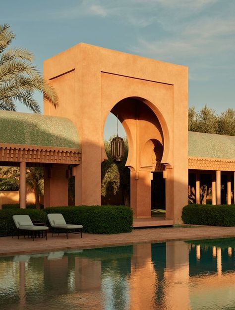 Moroccan Villa, Arabian Architecture, Red City, Morocco Style, Resort Design, Luxury Destinations, The Great Escape, Marrakech Morocco, Cultural Center