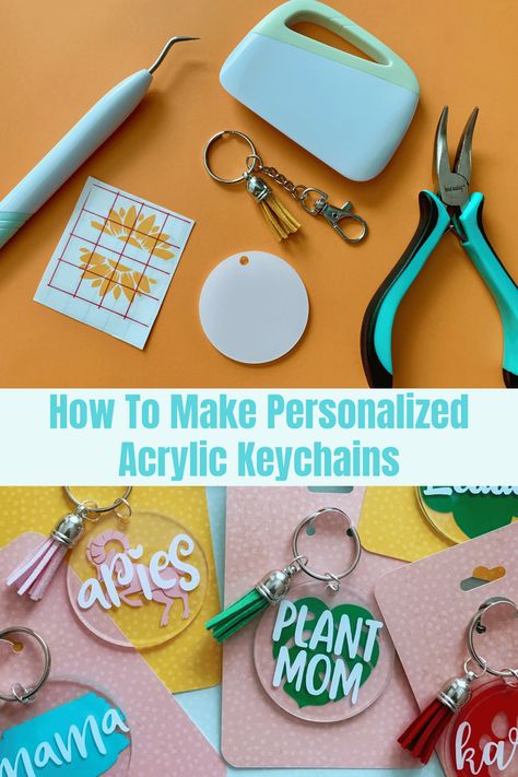 Acrylic Keychain Size Chart, Diy Teacher Keychains, How To Seal Acrylic Keychains, Diy Keychain Acrylic, How To Seal Vinyl On Acrylic Keychains, Acrylic Tags Design, How To Make Acrylic Keychains, Diy Acrylic Keychain Ideas, Acrylic Keychain Tutorial