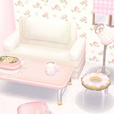 Pastel Home, Soft Pink Theme, Animal Crossing Wild World, Pastel House, Cute Kawaii Animals, Baby Cakes, Pink Animals, Pink Themes, Animal Crossing Qr