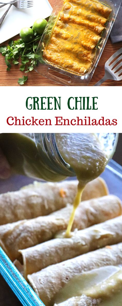 Green Chili Chicken Enchiladas, Hatch Green Chili, Green Chile Enchilada Sauce, Chicken Chile, Green Chile Enchiladas, Green Chile Chicken Enchiladas, Green Chile Sauce, How To Make Green, Chile Recipes