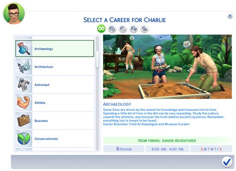 Mod The Sims - Archaeology Career Xml Injector Sims 4, Sims 4 Jobs, Make A Video Game, Journalism Career, Handy Woman, Rocket Scientist, Know Your Name, Jungle Adventure, Ancient Mysteries