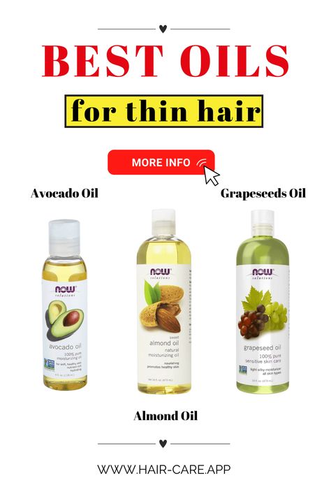 Oil For Fine Hair, Diy Hair Remedies, Hair Regrowth Oils, Homemade Hair Oil, Coconut Hair Mask, Moisturizing Hair Oil, Natural Hair Remedies, Oil Hair Mask, Thinning Hair Remedies