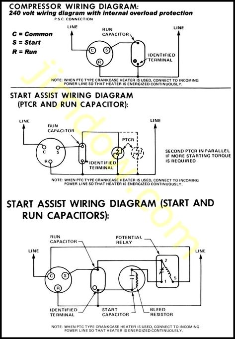 Hvac Troubleshooting, Relay Wiring Diagram, Mitsubishi Air Conditioner, Residential Wiring, Ac Wiring, Hvac Air Conditioning, Refrigerator Compressor, Refrigeration And Air Conditioning, Air Conditioner Compressor