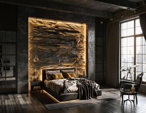 Black Bedroom Design, Bedroom Interior Design Luxury, Luxe Interiors, Modern Bedroom Design, Trik Fotografi, House Interior Decor, Home Room Design, Bedroom Styles, Luxurious Bedrooms